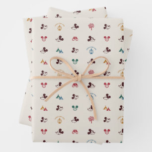 Mickey   Laughs Start Here Pattern Wrapping Paper Sheet