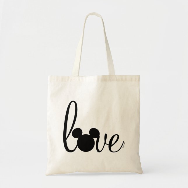 Mickey Love Script Tote Bag (Front)