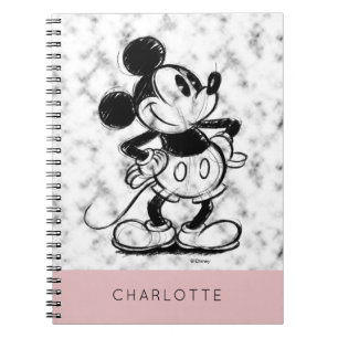 Mickey   Marble Notebook