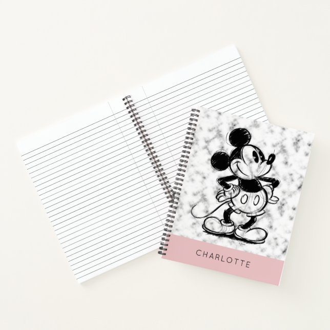 Mickey | Marble Notebook (Inside)