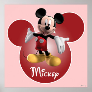 Mickey Mickey Clubhouse   Head Icon Poster