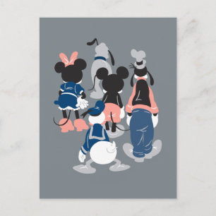Mickey   Mickey Friend Turns Postcard
