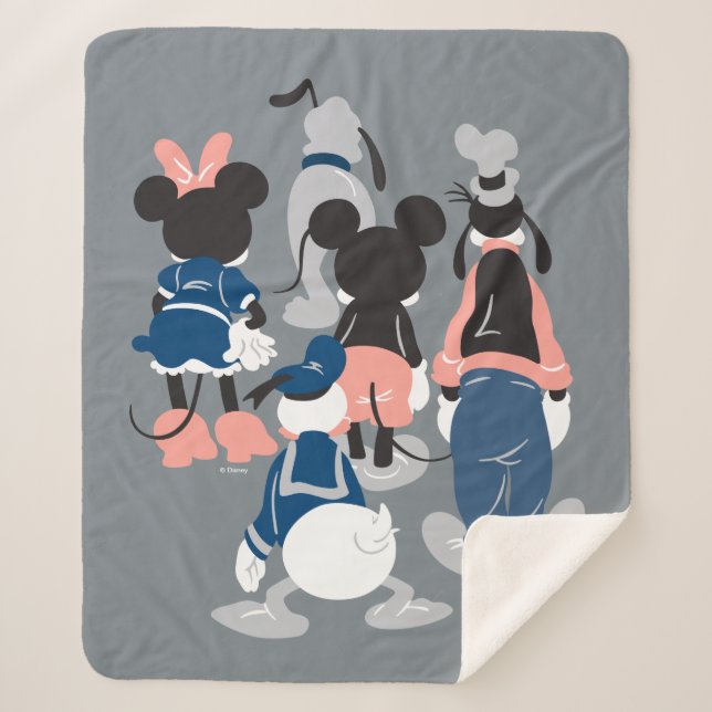 Mickey | Mickey Friend Turns Sherpa Blanket (Front)