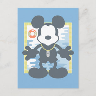 Mickey   Mickey Life Guard Postcard
