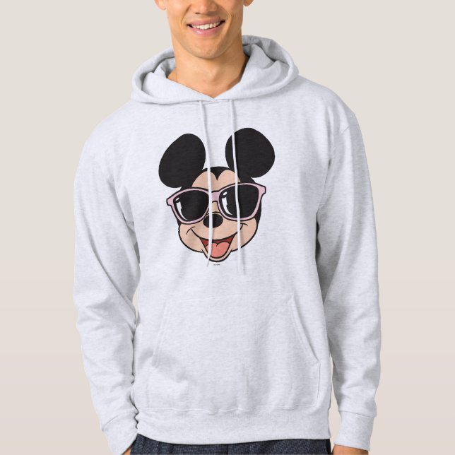 Mickey | Mickey Smiling Sunglasses 3 Hoodie (Front)