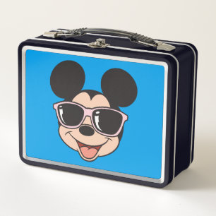 Mickey Mickey Smiling Sunglasses Metal Lunch Box