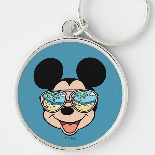 Mickey | Mickey Tropical Sunglasses Keychain (Front)