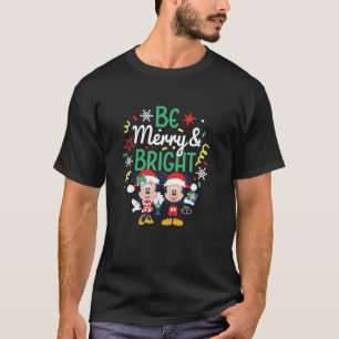 Mickey Minnie Be Merry Bright  T-Shirt
