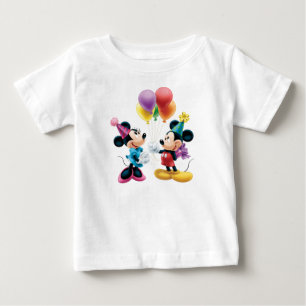 Mickey & Minnie   Birthday Baby T-Shirt