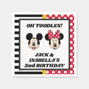 Mickey & Minnie Birthday  Napkin