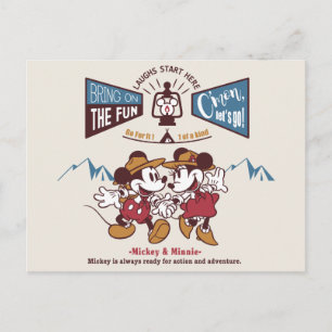 Mickey & Minnie   Bring on the Fun Postcard