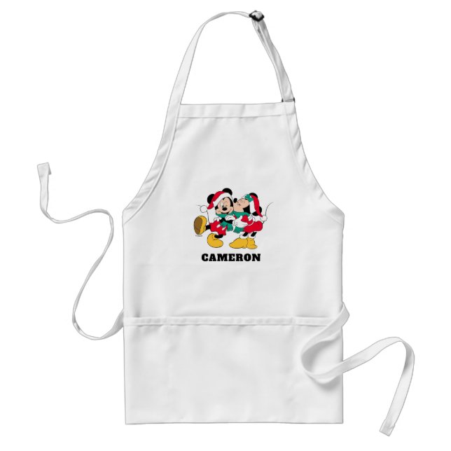 Mickey & Minnie | Christmas Kisses Standard Apron (Front)