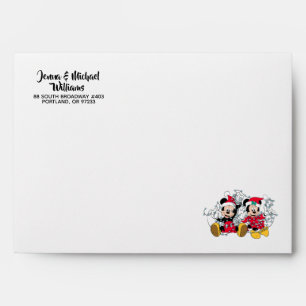 Mickey & Minnie  Christmas Lights Envelope
