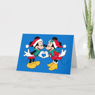 Mickey & Minnie   Christmas Love Holiday Card
