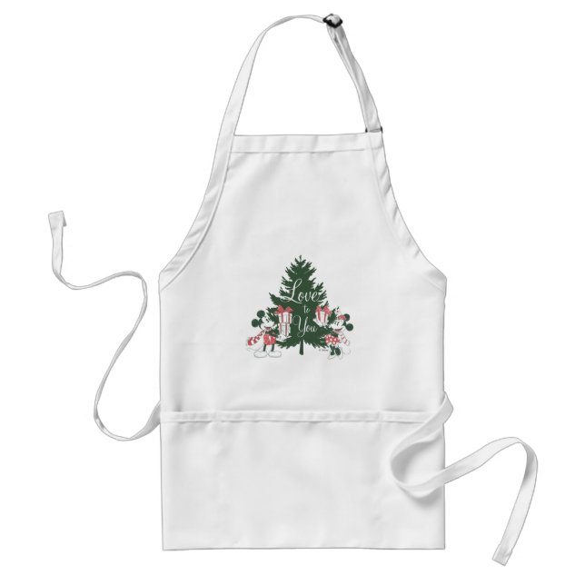 Mickey & Minnie | Christmas Love to You Standard Apron (Front)