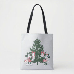 Mickey & Minnie   Christmas Love to You Tote Bag