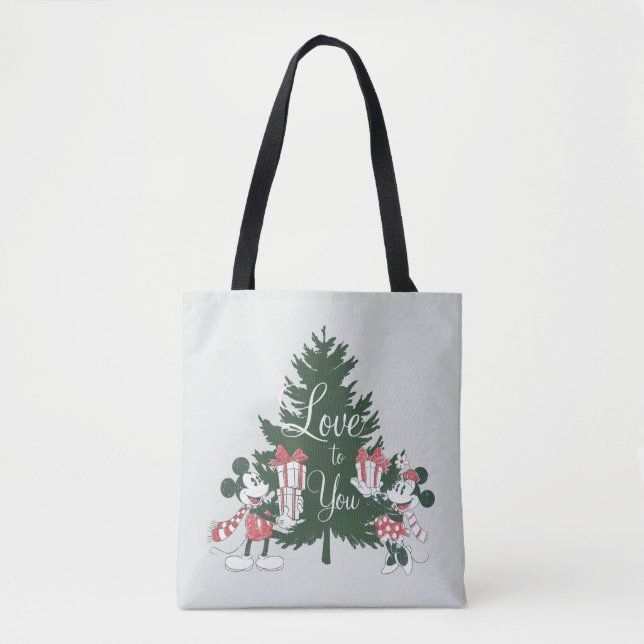 Mickey & Minnie | Christmas Love to You Tote Bag (Front)