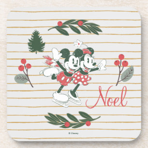 Mickey & Minnie   Christmas Skating Noel Coaster