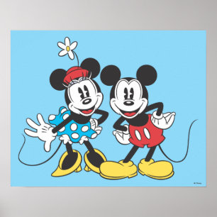 Mickey & Minnie Classic Pair Poster