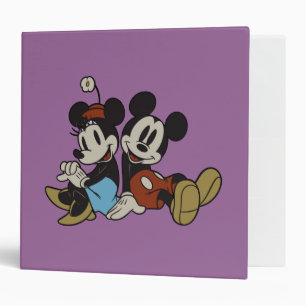 Mickey & Minnie   Classic Pair Sitting Binder