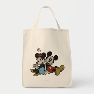 Mickey & Minnie Classic Pair Sitting Tote Bag