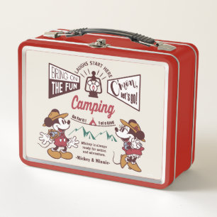 Mickey & Minnie   C'mon Let's Go! Metal Lunch Box