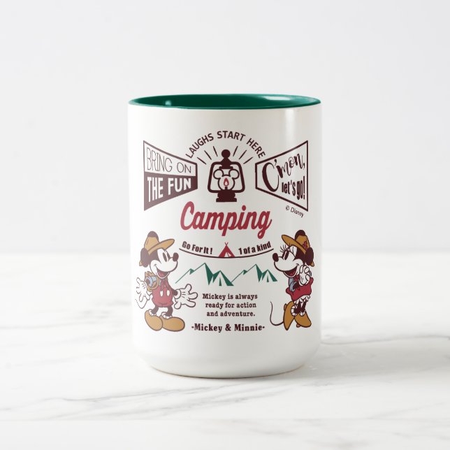 Mickey & Minnie | C'mon Let's Go! Two-Tone Coffee Mug (Center)