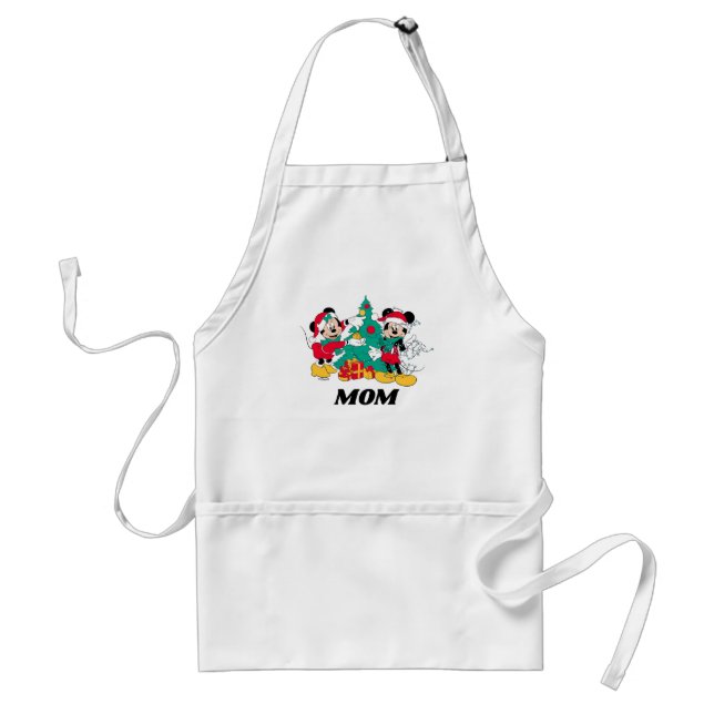 Mickey & Minnie | Decorate the Christmas Tree Standard Apron (Front)