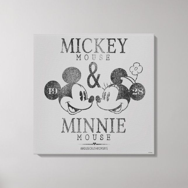 Mickey & Minnie | Est. 1928 Canvas Print (Front)
