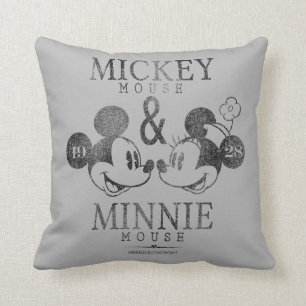Mickey & Minnie Est. 1928 Throw Pillow