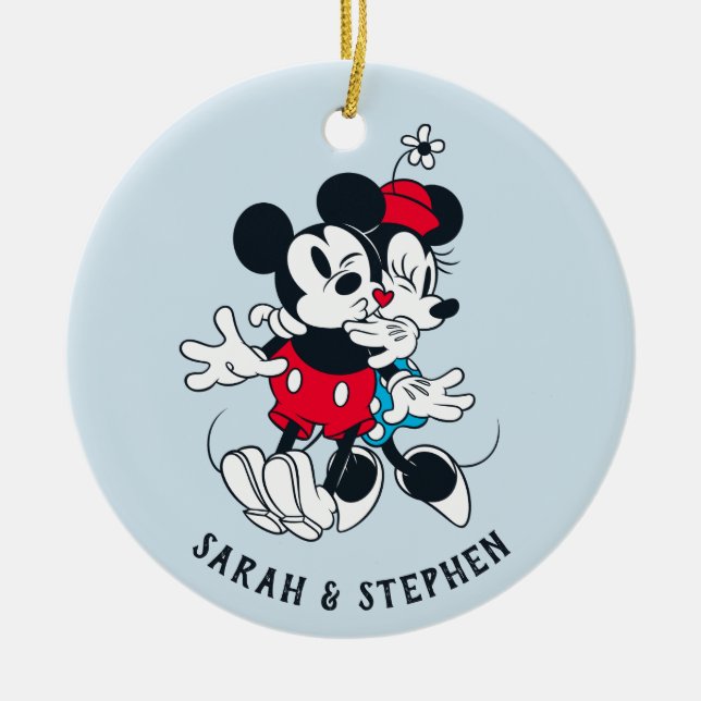 Mickey & Minnie | Forever Love Ceramic Ornament (Front)