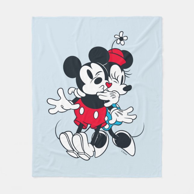 Mickey & Minnie | Forever Love Fleece Blanket (Front)