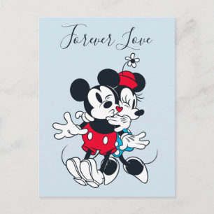 Mickey & Minnie   Forever Love Postcard