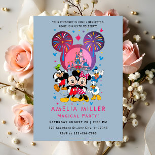Mickey Minnie Friends Party Invitation