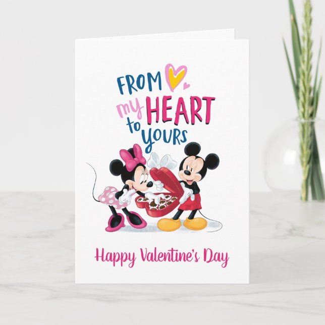 Mickey & Minnie | From My Heart to Yours Holiday Card (Front)