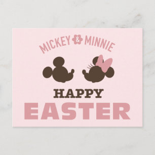 Mickey & Minnie   Happy Easter Postcard