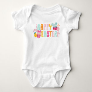 Mickey & Minnie Happy Easter Watercolor Graphic Baby Bodysuit