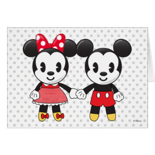 Mickey & Minnie Holding Mains Emoji
