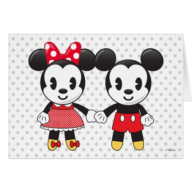 Mickey & Minnie Holding Mains Emoji (Devant horizontal)