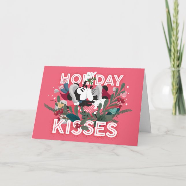 Mickey & Minnie | Holiday Kisses Card (Front)