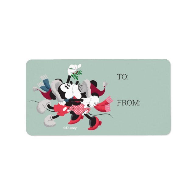 Mickey & Minnie | Holiday Kisses Label (Front)