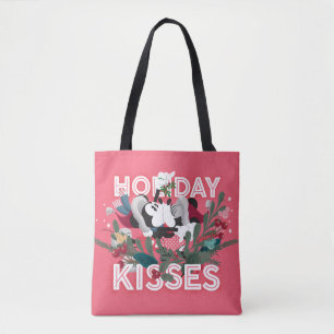 Mickey & Minnie   Holiday Kisses Tote Bag