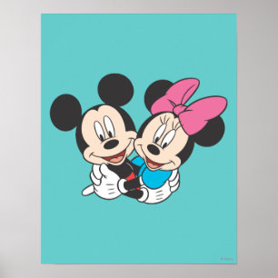 Mickey & Minnie   Hugging Poster