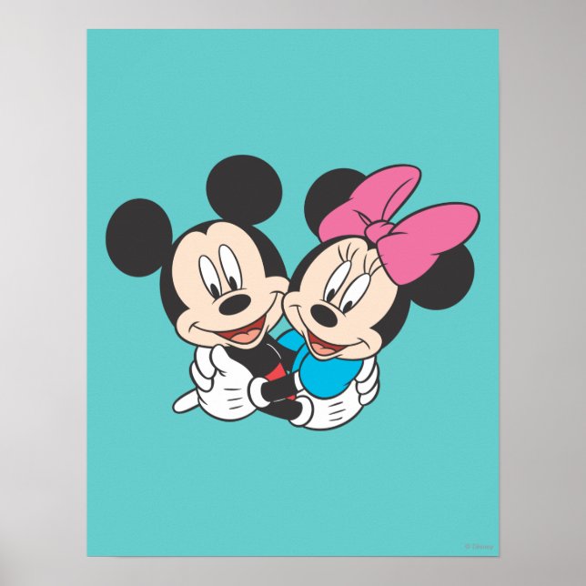 Mickey & Minnie | Hugging Poster (Front)