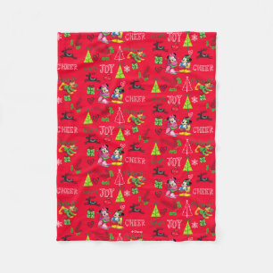Mickey & Minnie Ice Skating Fleece Blanket
