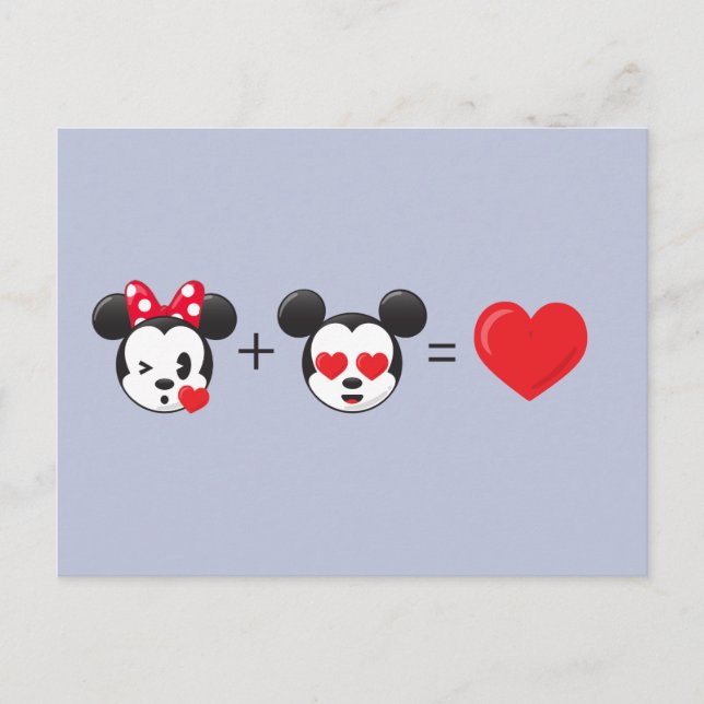 Mickey & Minnie | In Love Postcard (Front)