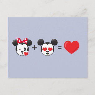 Mickey & Minnie   In Love Postcard