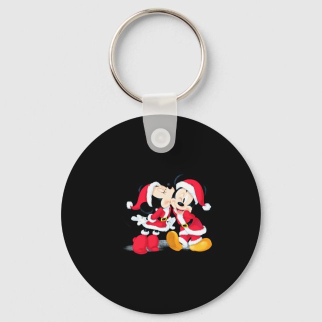 Mickey Minnie Jingle Bell Fun  Keychain (Front)