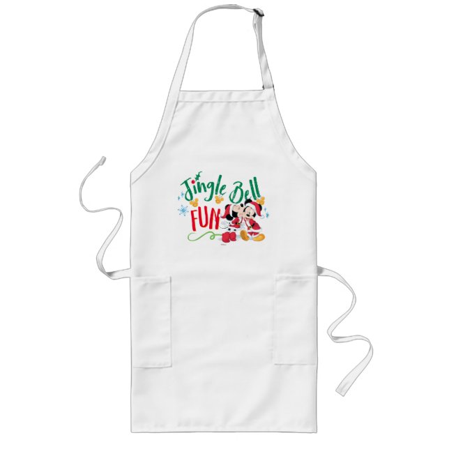 Mickey & Minnie | Jingle Bell Fun Long Apron (Front)