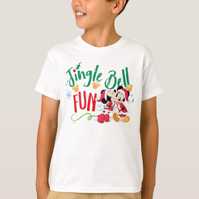 Mickey & Minnie | Jingle Bell Fun T-Shirt (Front)